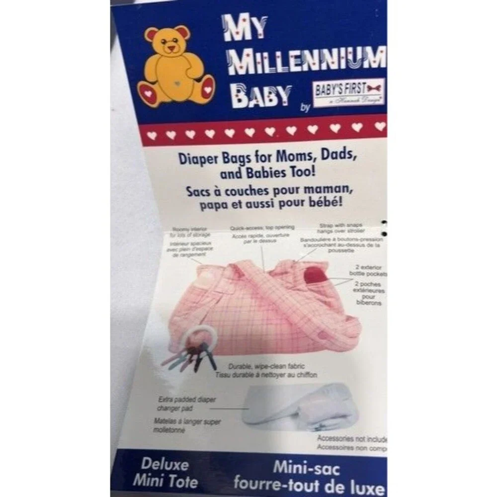 Baby's First A Hannah Design Deluxe Mini Tote Medium-Sized Diaper Bag